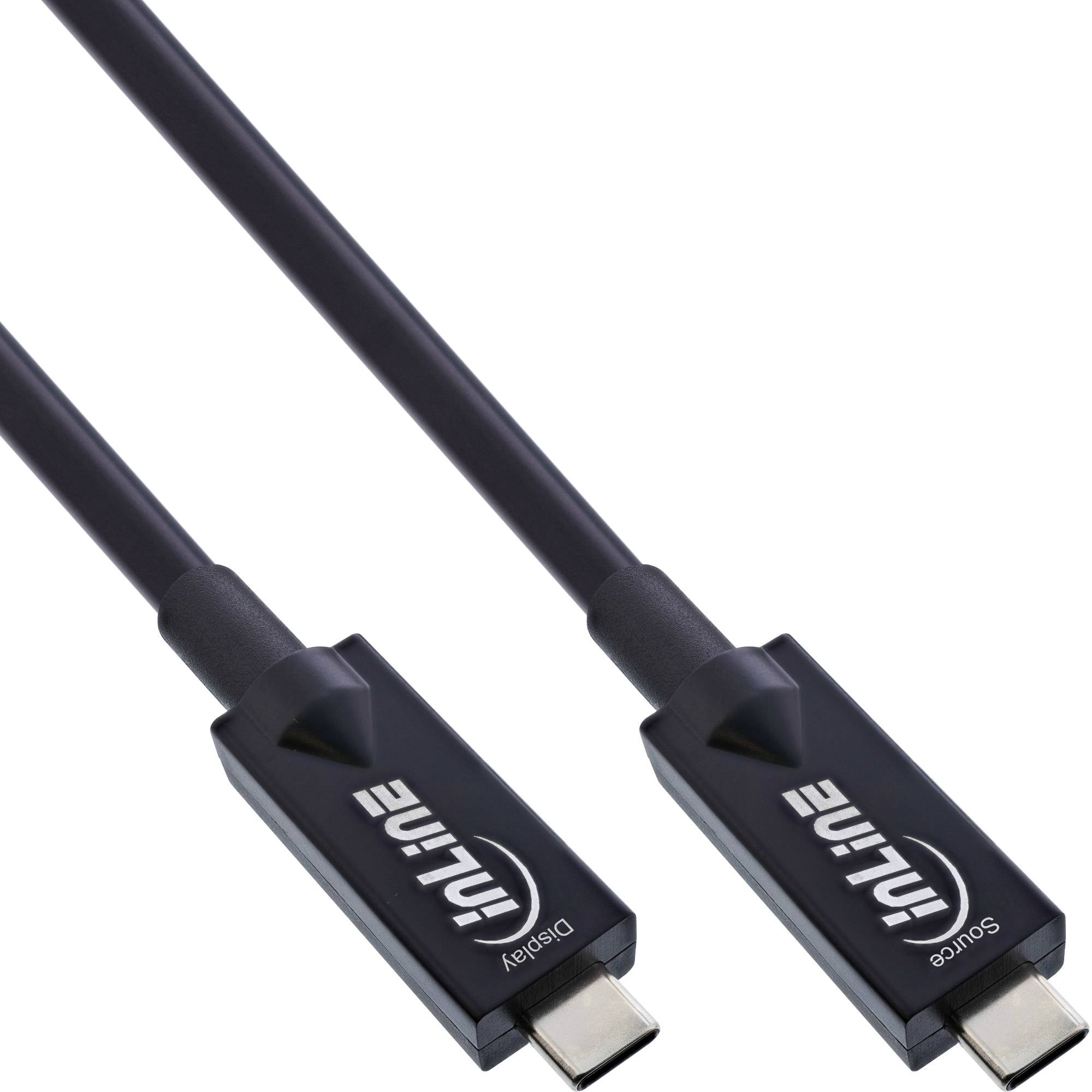 Cavo InLine USB 3.2 Gen.2 AOC - USB-C maschio/maschio - nero - 7,5 m-0