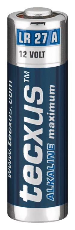 Tecxus LR27/A27 pila, 1 pezzo in blister batteria al manganese alcalino, 12 V-1