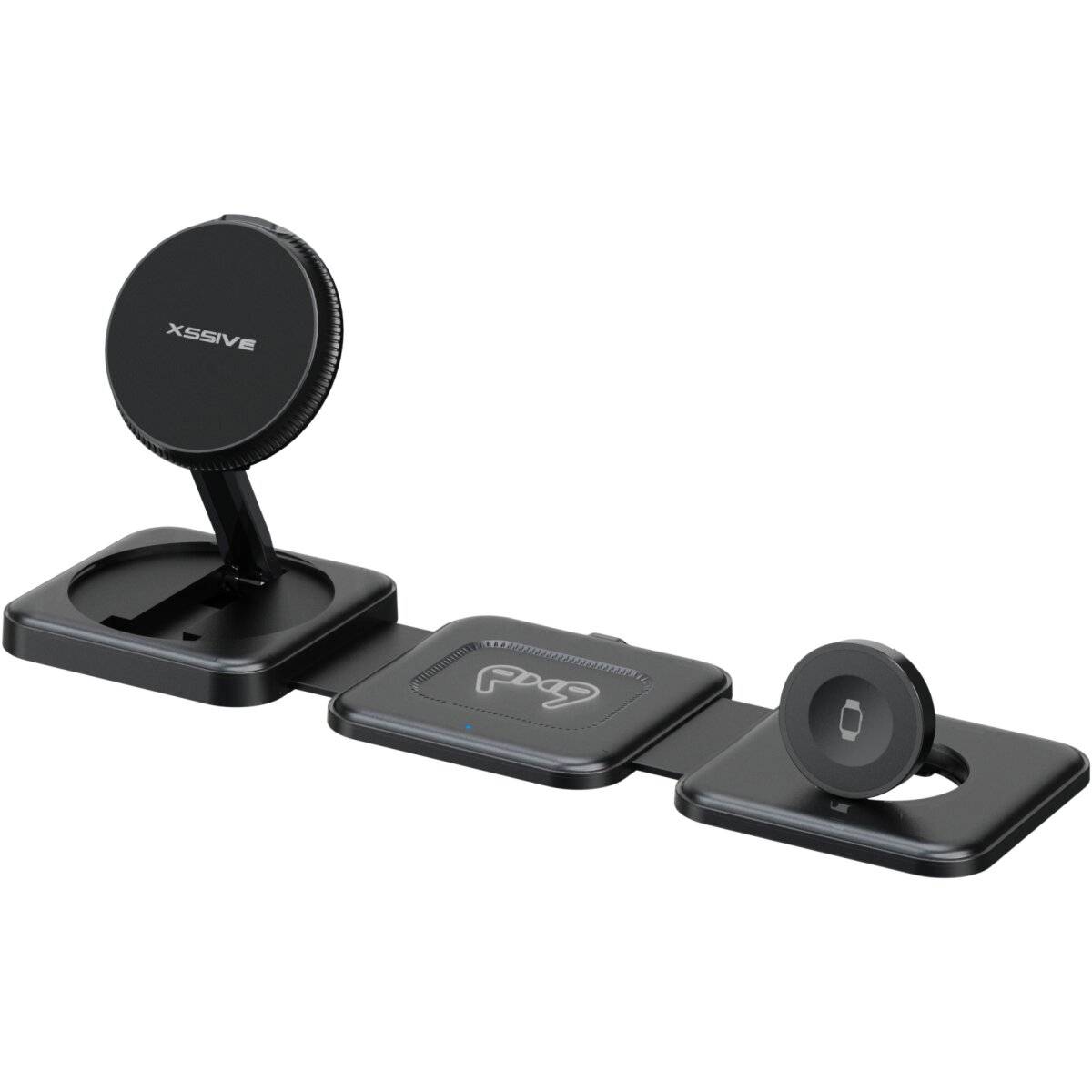 Stazione di ricarica wireless a induzione magnetica 3 in 1-0
