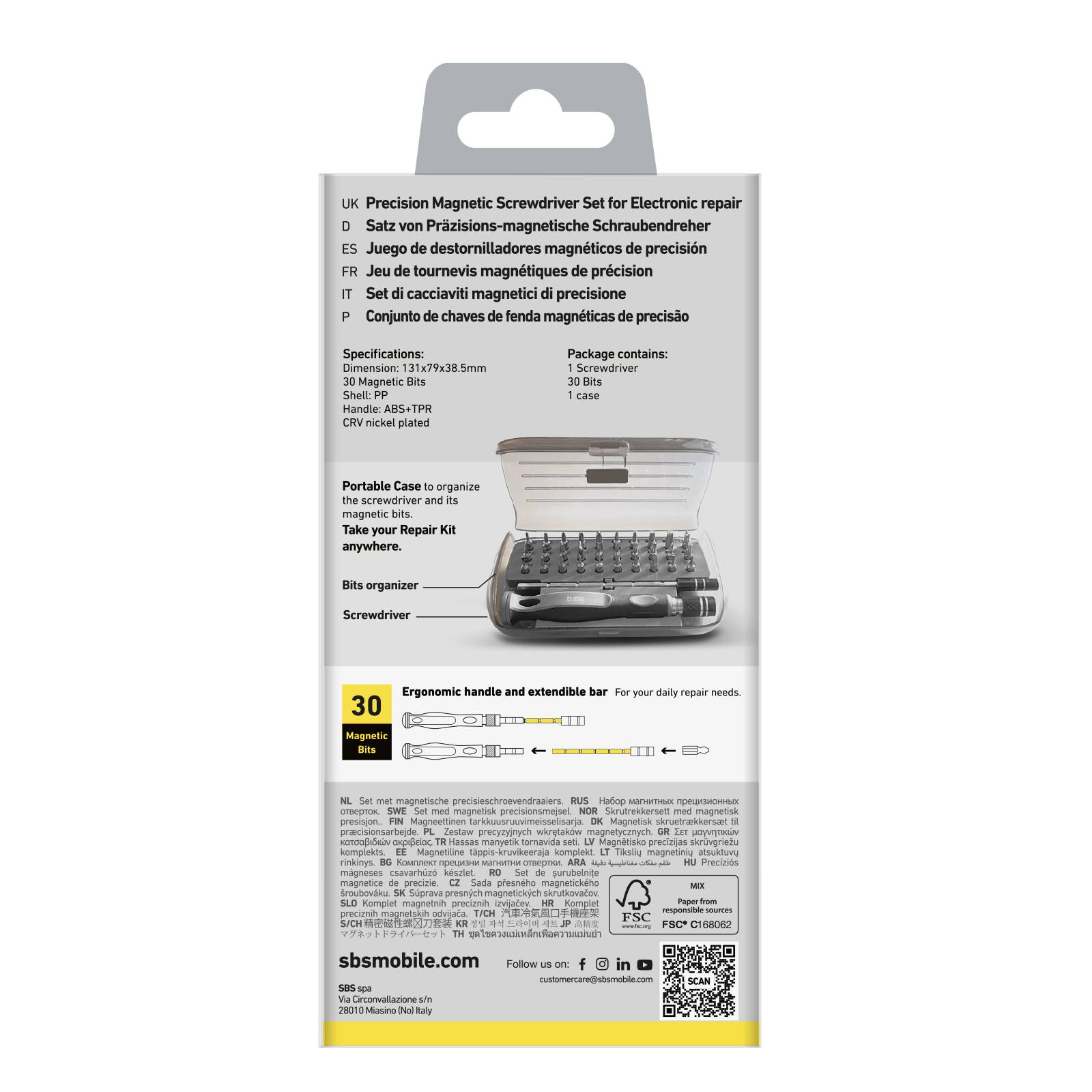 Kit cacciavite e punte per riparazione di device elettronici-2