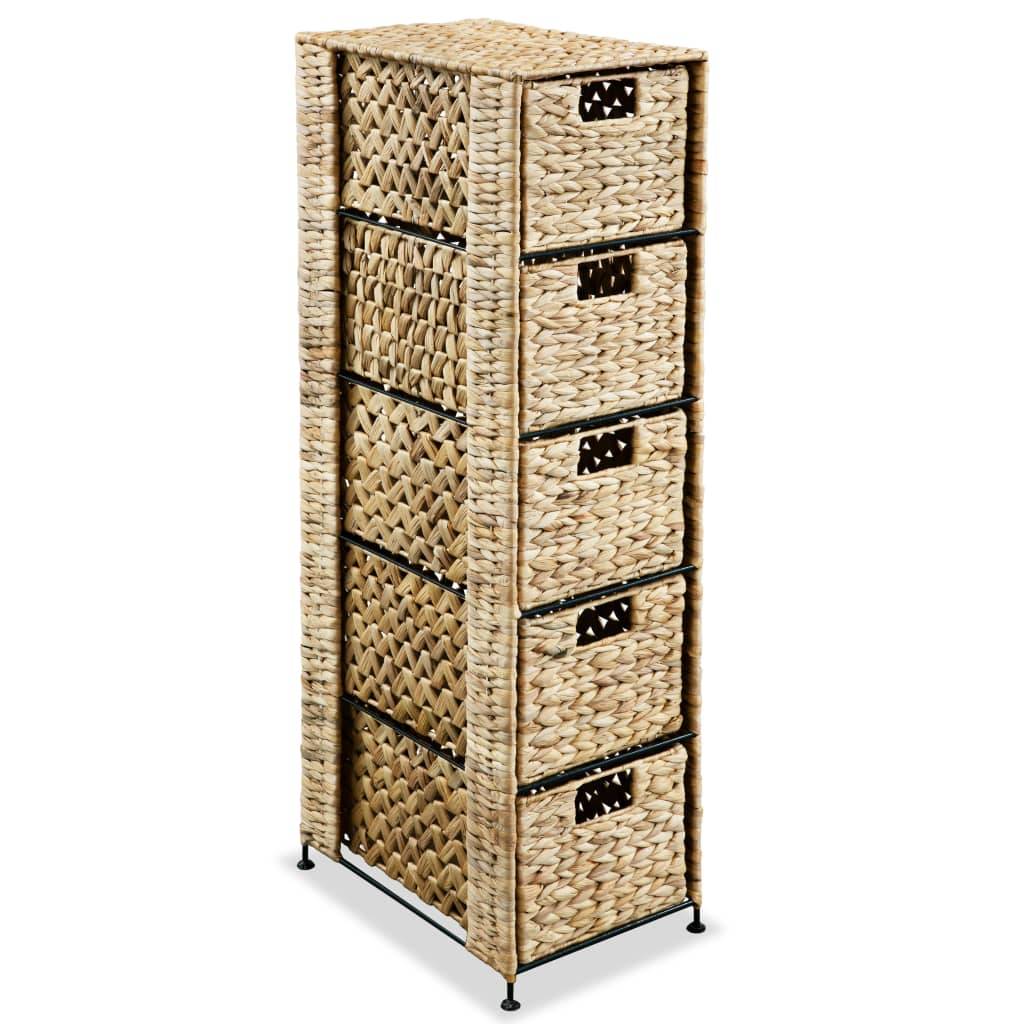 Armadietto Portaoggetti 5 Cesti 25,5x37x100 cm Giacinto d'Acqua-0