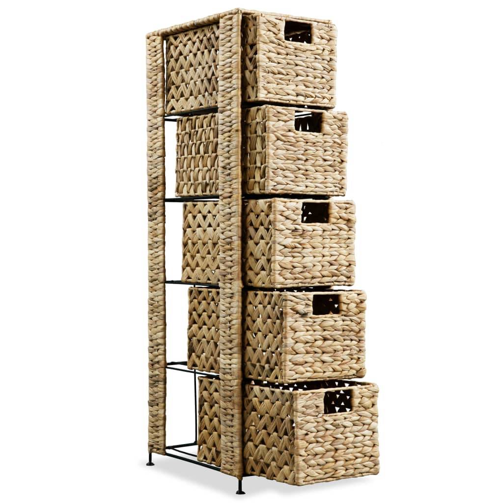 Armadietto Portaoggetti 5 Cesti 25,5x37x100 cm Giacinto d'Acqua-4