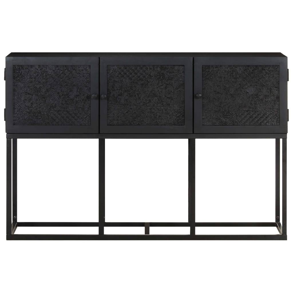Credenza 115x30x76 cm in Legno Massello di Mango-1