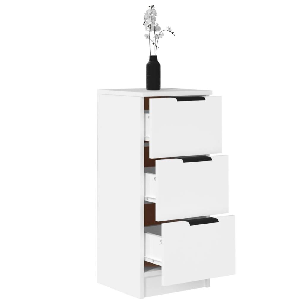 Credenza Bianca 30x30x70 cm in Legno Multistrato-4