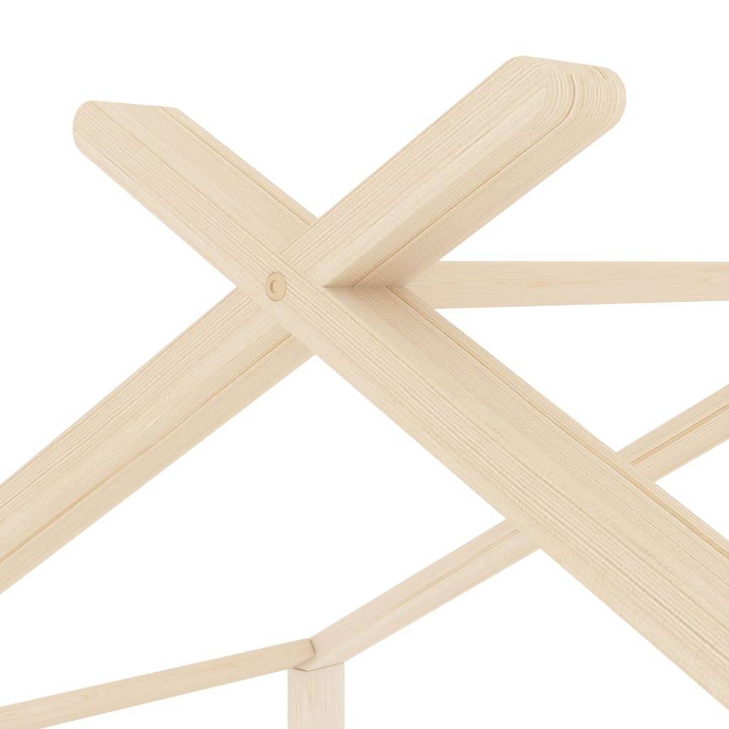 Giroletto per Bambini in Legno Massello di Pino 70x140 cm-4