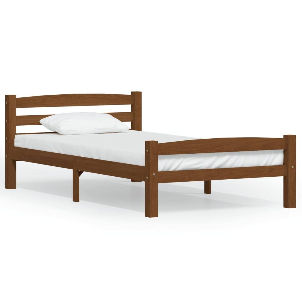 Giroletto senza Materaso Ambrato in Legno di Pino 100x200cm