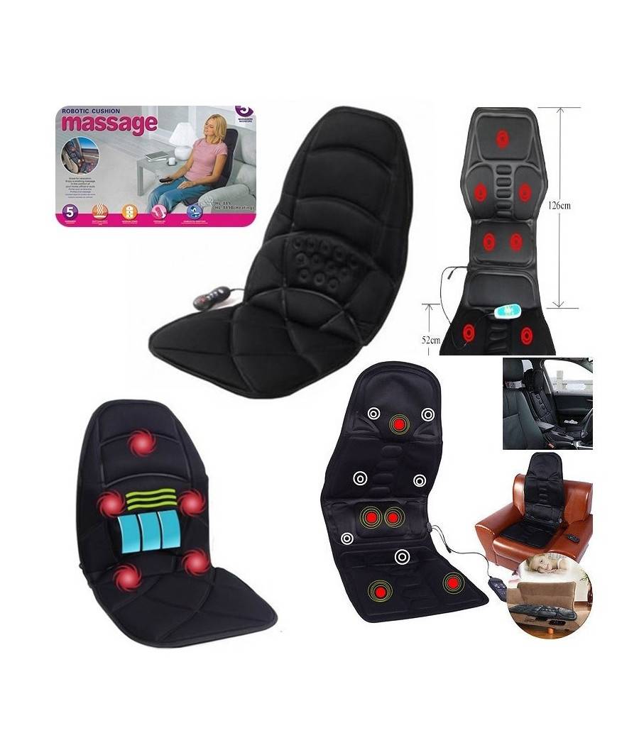 Cuscino Massaggiante Per Sedile Auto Sedia Casa Divano Massaggio Con Telecomando --0