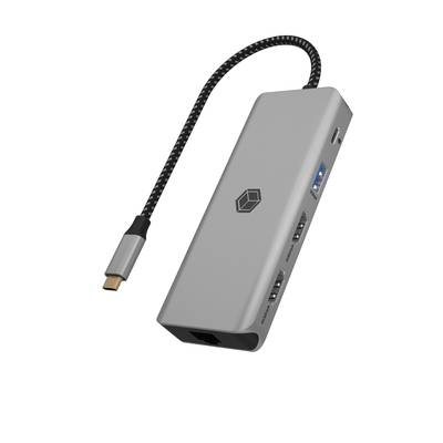 ICY BOX IB-DK4012-CPD Kabelgebunden USB 3.2 Gen 1 (3.1 Gen 1) Type-C Anthrazit - Schwarz (IB-DK4012-CPD)-0