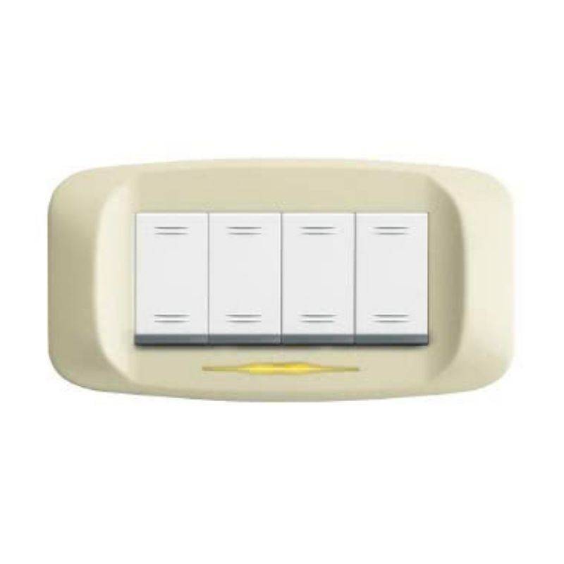 PLACCA BANQ PRESS. 4M. BIANCO PANNA-0