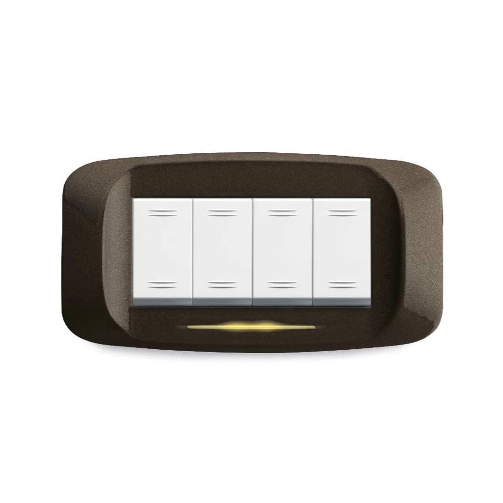 PLACCA BANQUISE PRESS.4M.BRONZO MET-0