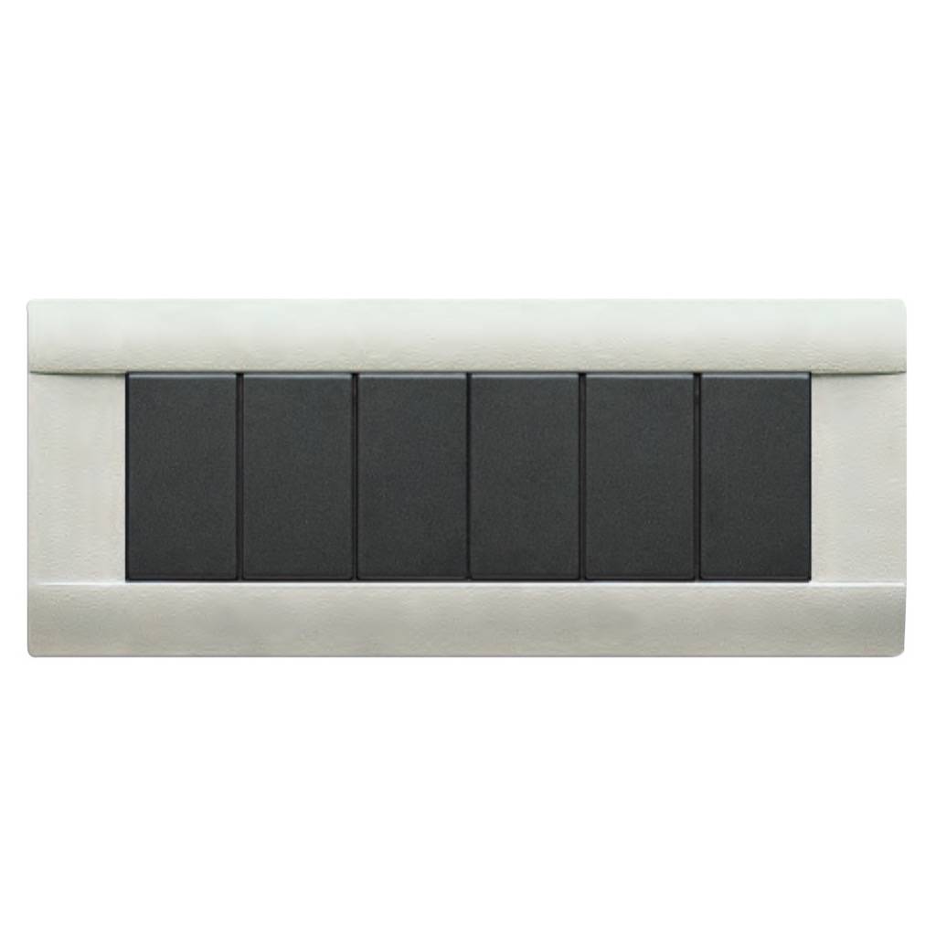 PLACCA RAL45 TECNOP.6MOD.GRIGIO RAL-0
