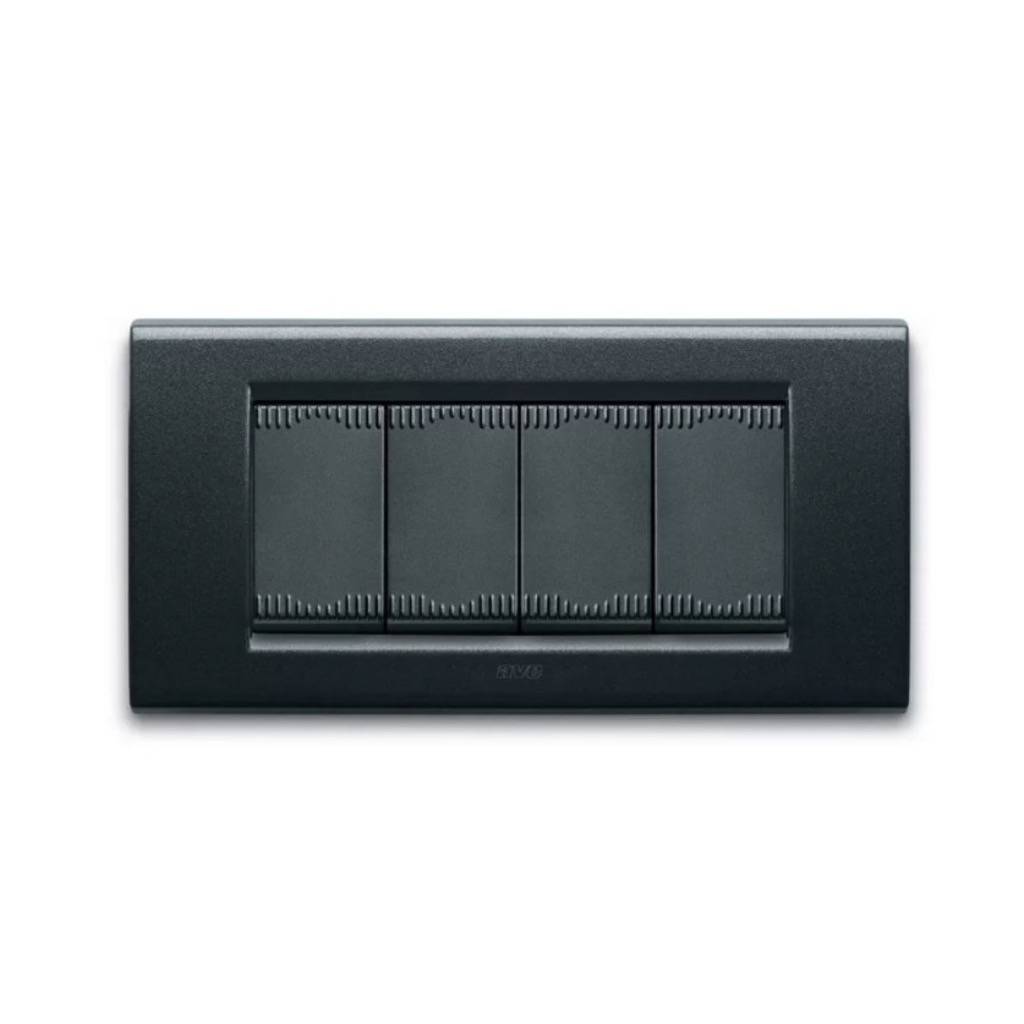 PLACCA ZAMA45 4M GRIGIO SCURO MET.-0
