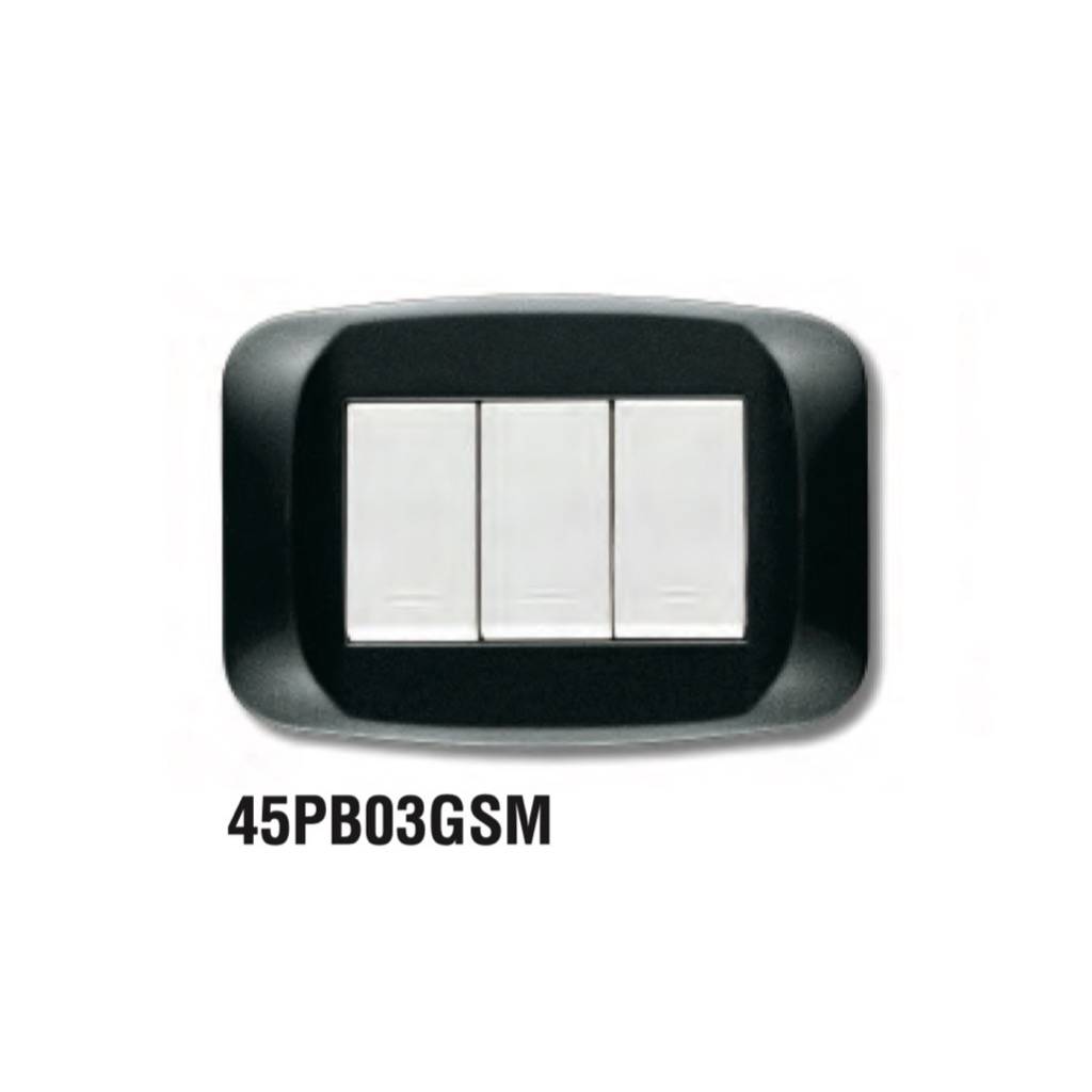 PLACCA BANQ.TECNOP.4M.GRIGIO SC.MET-0