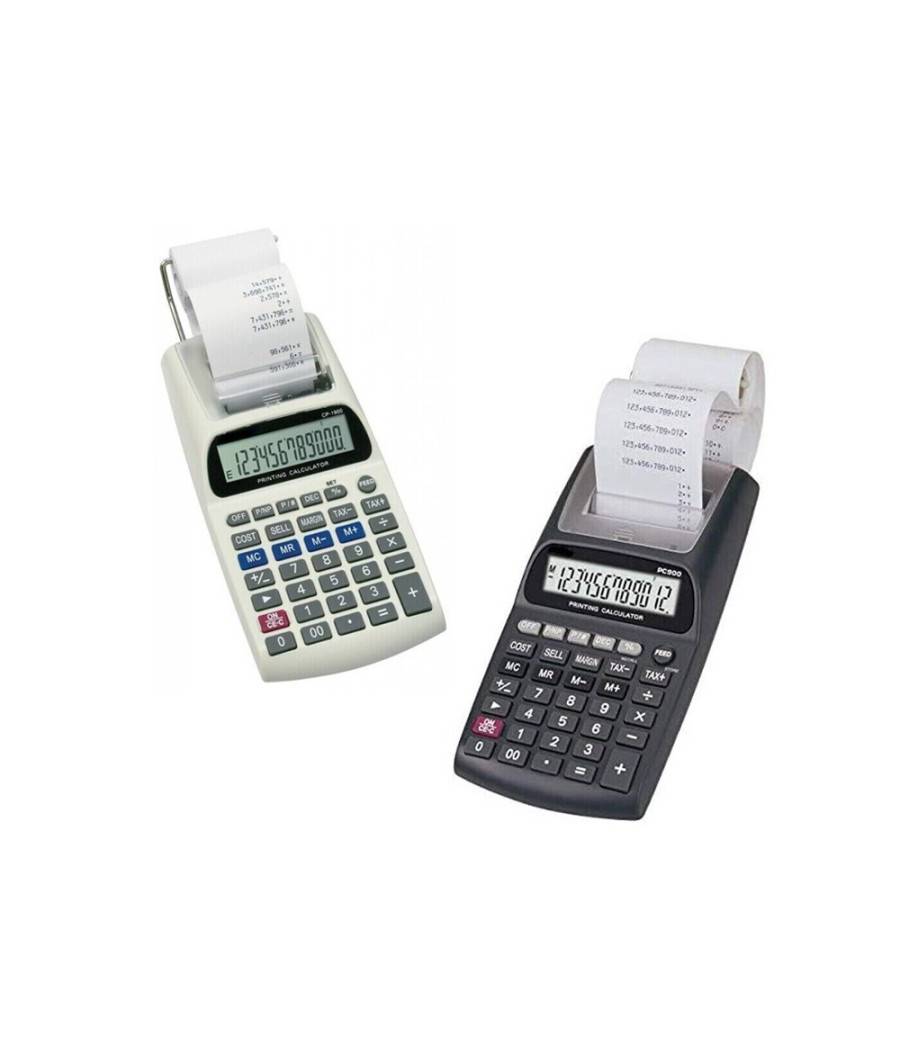 Calcolatrice Scrivente Con Display Lcd 12 Cifre Scontrino Stampato Non Fiscale --0