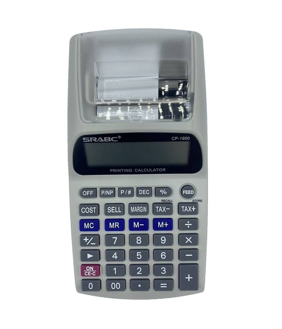Calcolatrice Scrivente Con Display Lcd 12 Cifre Scontrino Stampato Non Fiscale --3