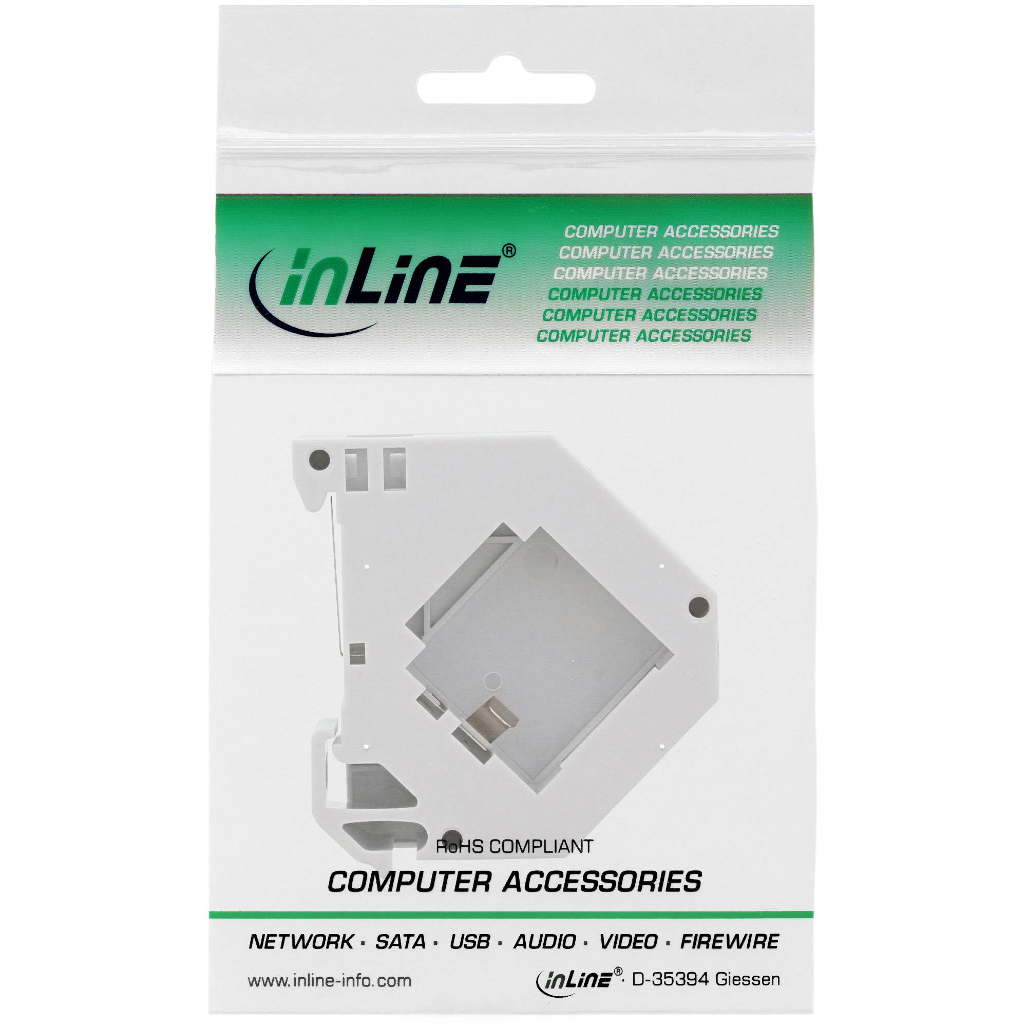 InLine 76203 - Abgewinkelt - Grau - Kunststoff - 22 mm - 62,7 mm - 60 mm (76203)-2