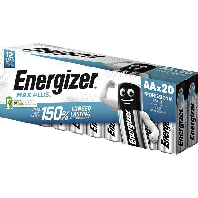 Energizer Max Plus batteri - 20 x AA t-3