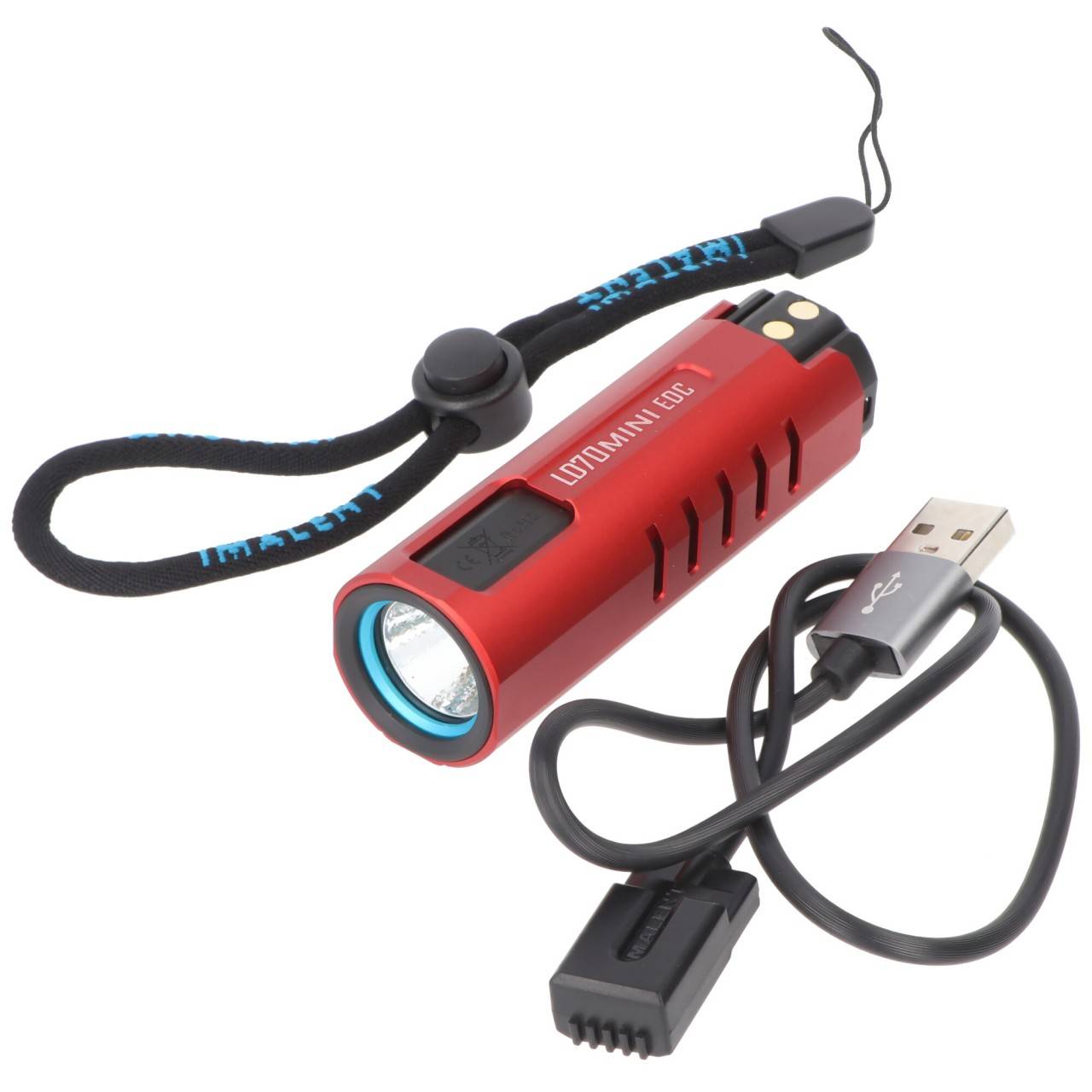 Torcia LED Imalent LD70 Mini EDC rossa con 4000 lumen, raggio di luce massimo 203 metri-1