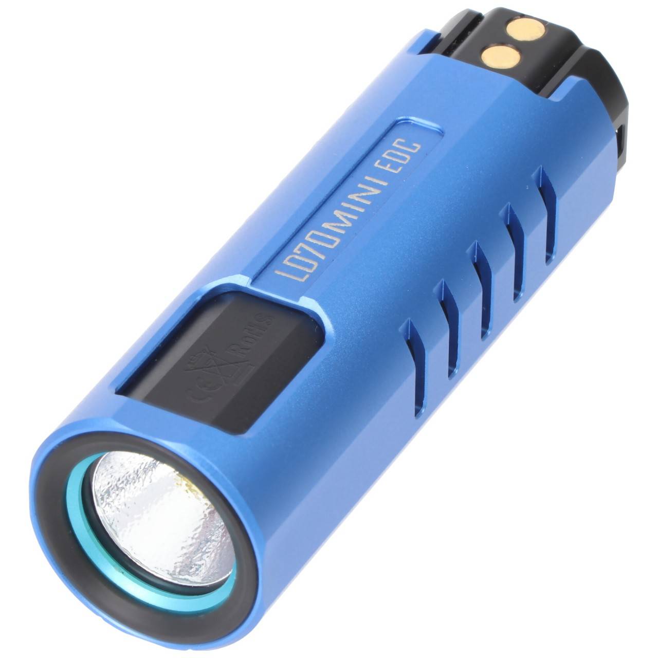 Torcia Imalent LD70 Mini EDC LED blu con 4000 lumen, portata luminosa max 203 metri-0