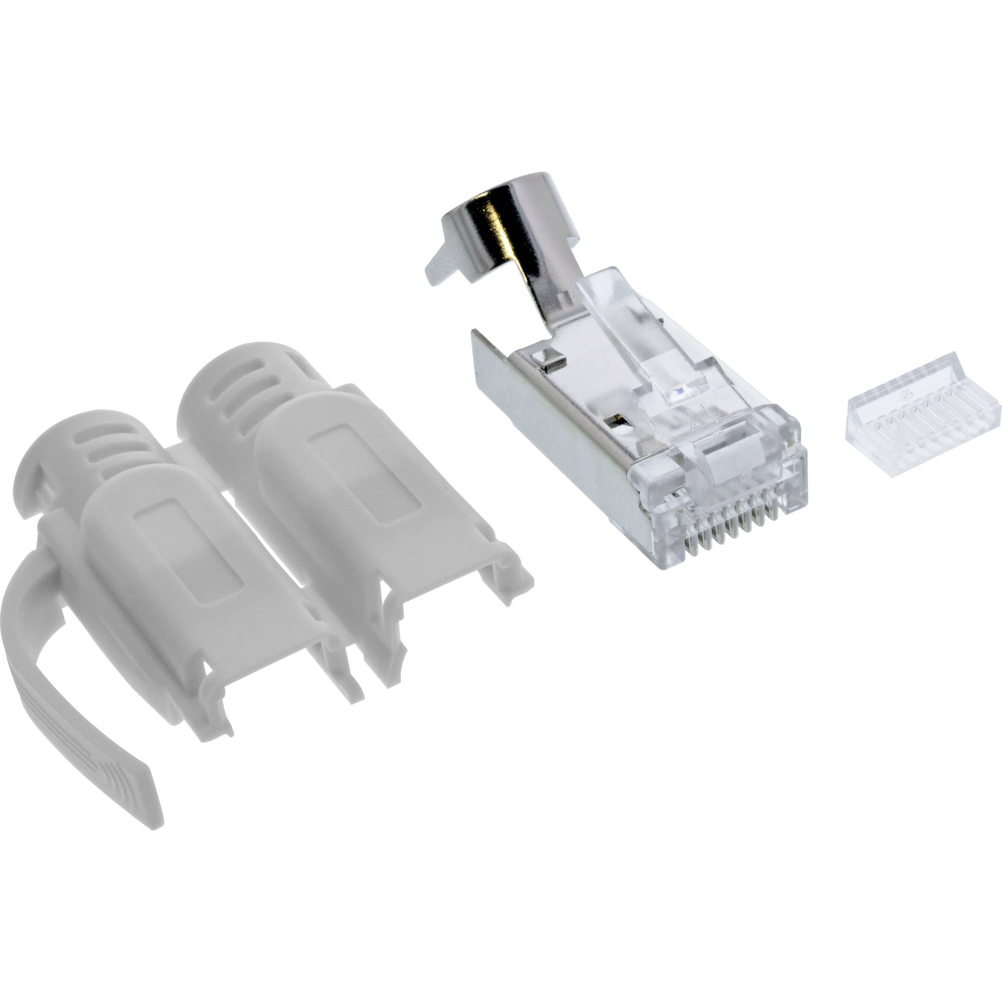 InLine Crimpstecker Cat.6A RJ45 geschirmt - 3-teilig grau 10er Pack (76006A)-0