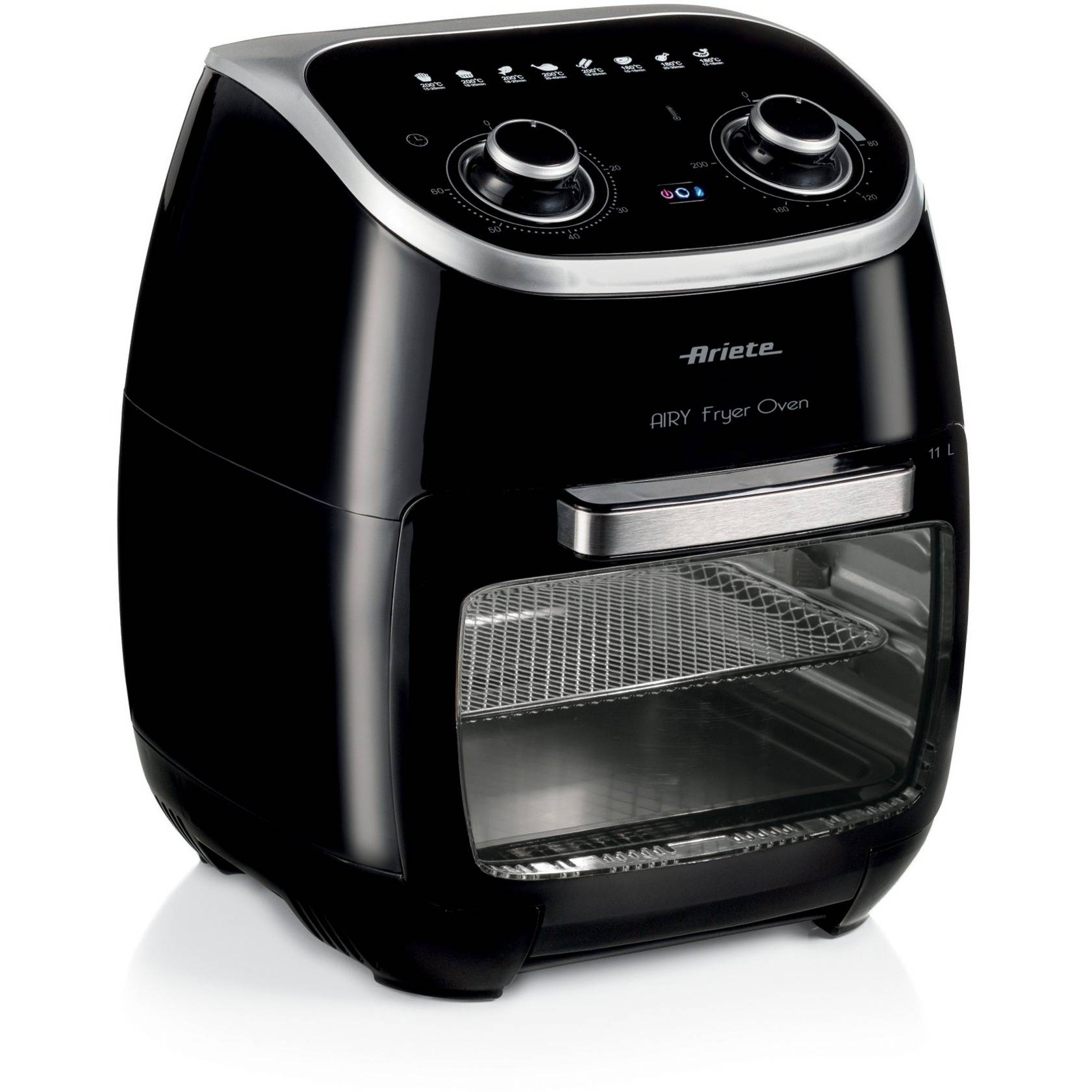 Ariete 4619 Airy Fryer Oven - Friggitrice ad Aria e Forno Elettrico con Girarrosto - Cestello Rotante - Essiccatore - 20-0