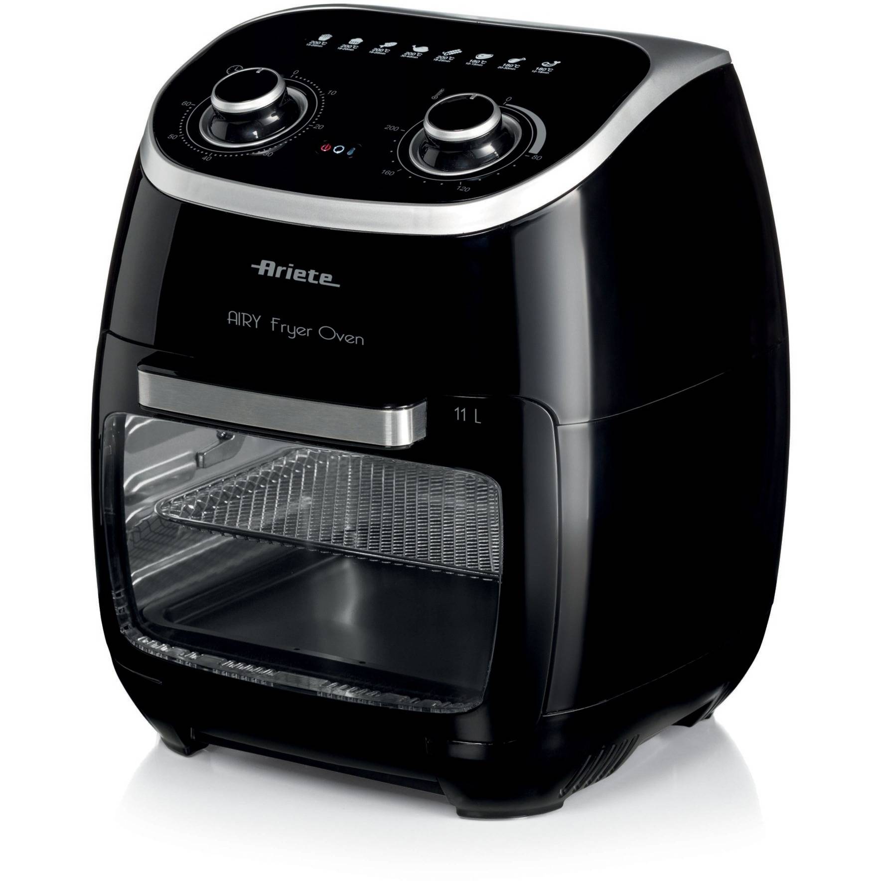 Ariete 4619 Airy Fryer Oven - Friggitrice ad Aria e Forno Elettrico con Girarrosto - Cestello Rotante - Essiccatore - 20-1