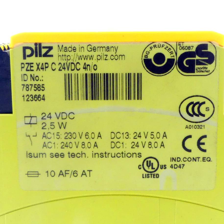 PILZ - 787585 - Kontakterweiterung PZEX4PC 24V DC-1