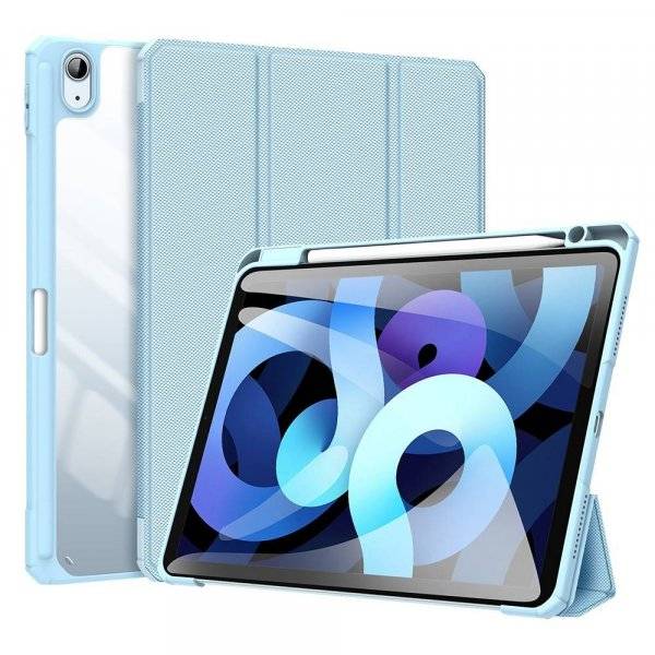 Dux Ducis Toby custodia in ecopelle per iPad Pro 12,9” 2024 con portapenne e funzione smart sleep Blu-0