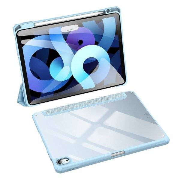 Dux Ducis Toby custodia in ecopelle per iPad Pro 12,9” 2024 con portapenne e funzione smart sleep Blu-1