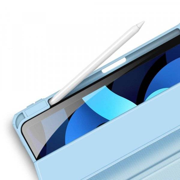 Dux Ducis Toby custodia in ecopelle per iPad Pro 12,9” 2024 con portapenne e funzione smart sleep Blu-3