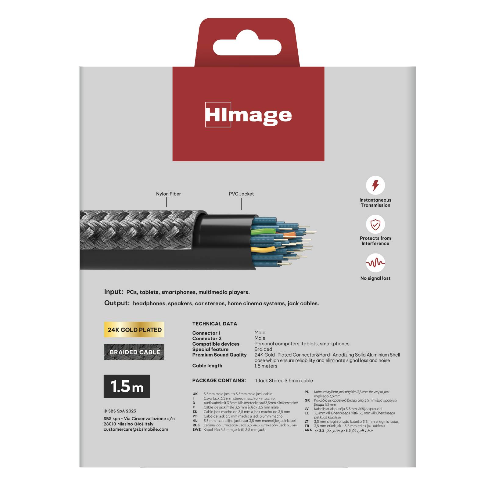 HImage cavo jack 3.5mm maschio maschio-2
