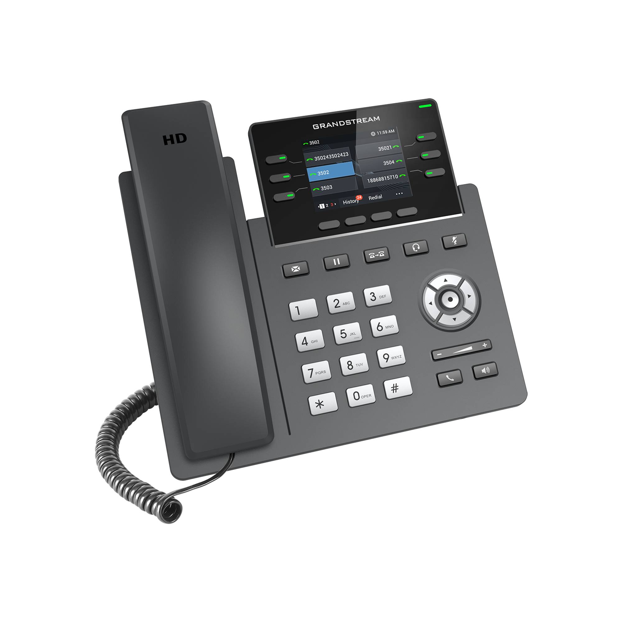 Grandstream GRP2613W Ip Phone Black 4 Lines Tft-3