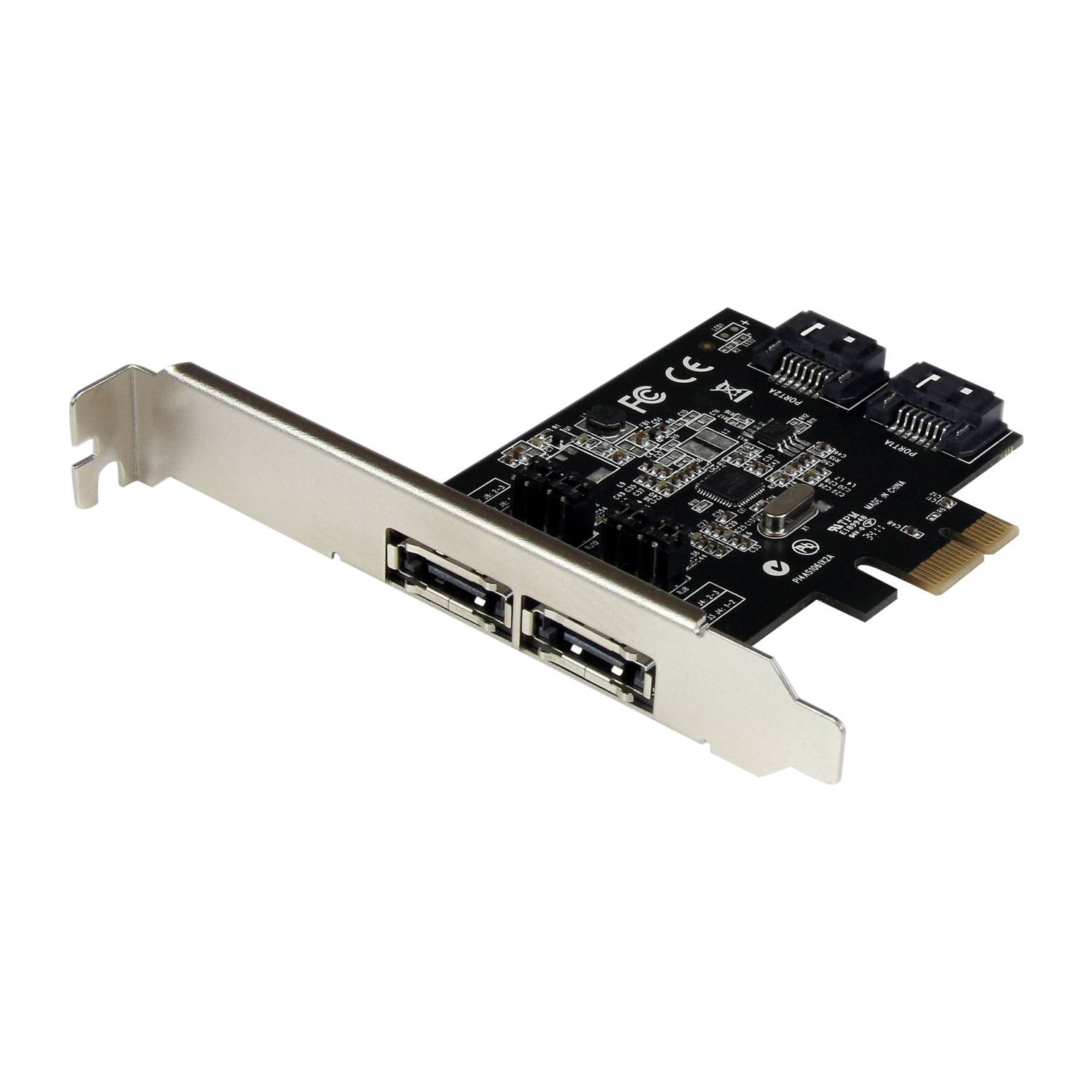 StarTech.com Scheda controller PCI Express SATA 6 Gbps eSATA 2 porte - Scheda PC-2