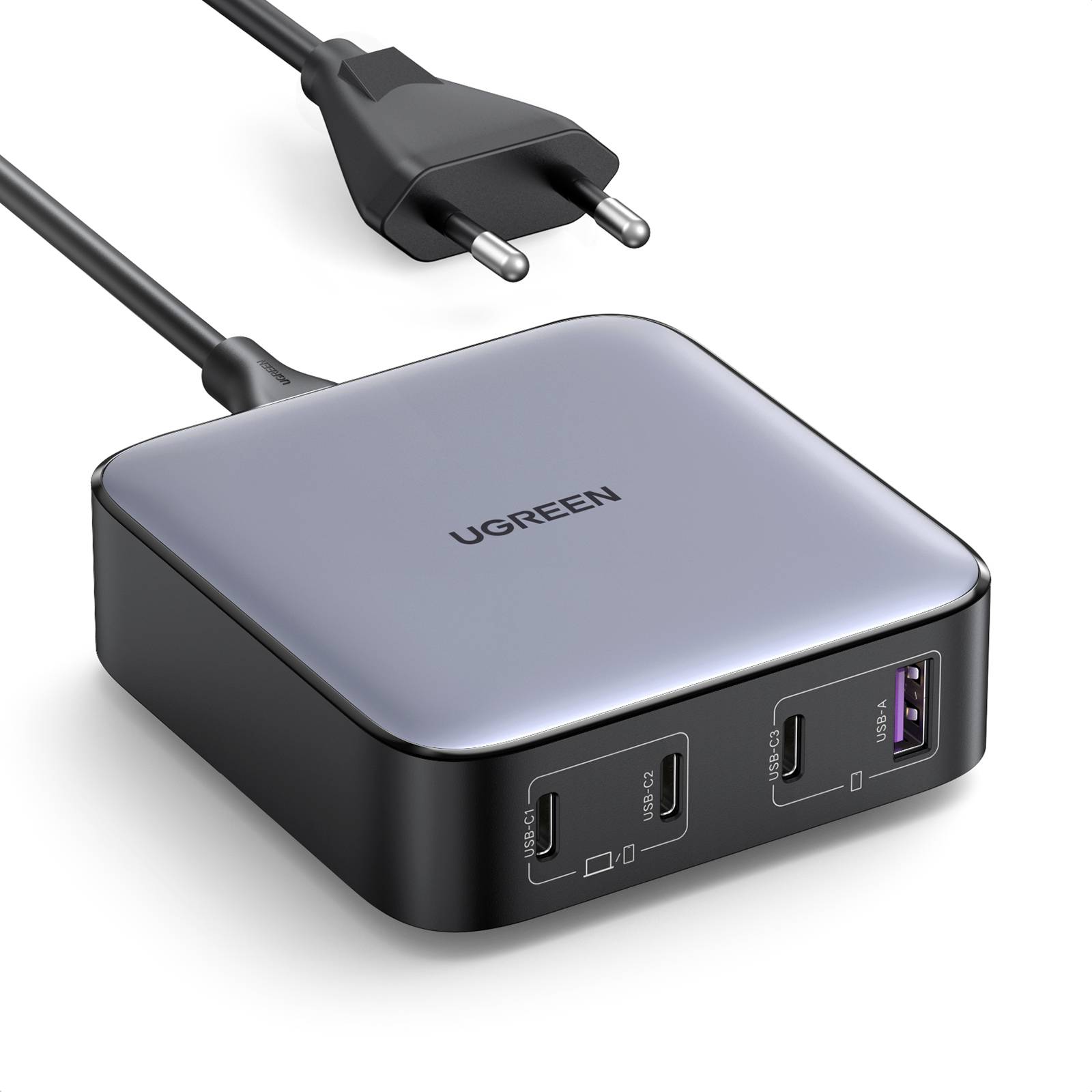 Caricabatterie rapido da tavolo UGREEN Nexode 1USB-A 3USB-C da 100 W (90928)-1