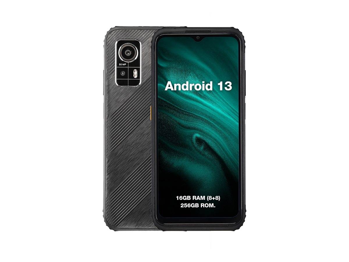 Agm h6 16,7 cm (6.56\) dual sim ibrida android 13 4g usb tipo-c 8 gb 256 gb 4900 mah nero-1