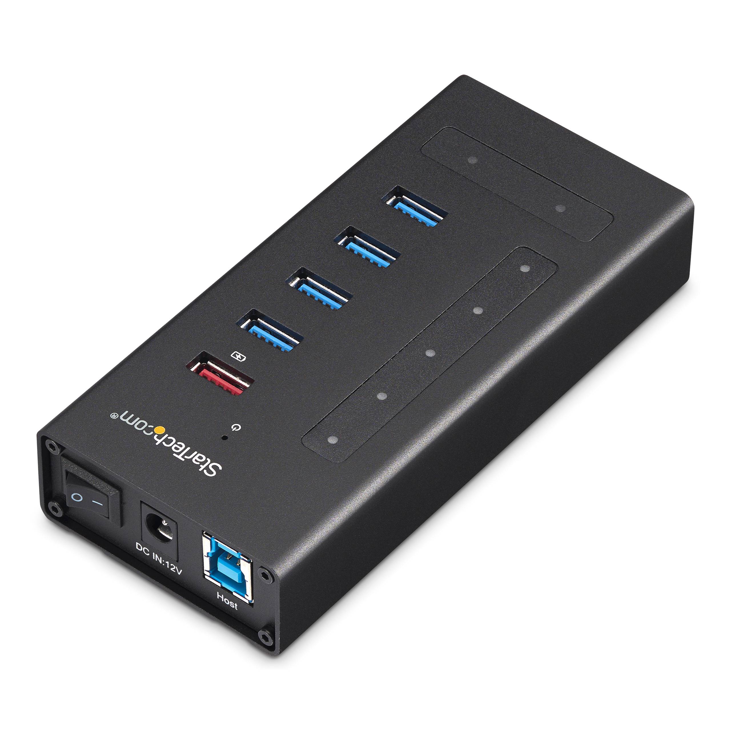 StarTech.com Hub USB C a 7 porte - USB Type-C a 2x USB-C/5x USB-A - Hub USB 3.0 in metallo industriale - SuperSpeed USB-4