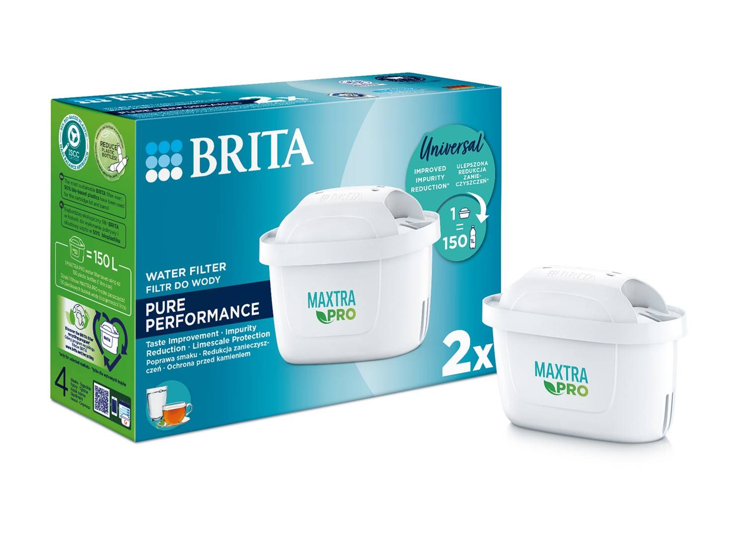 Brita Maxtra+ Pure Performance Wasserfilterkartusche 2 Stück(e) (1051753)-1