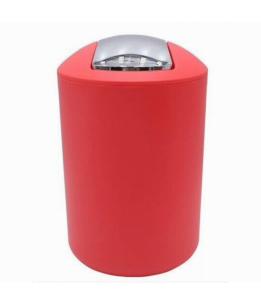 Pattumiera Cestino Secchio Rifiuti Gettacarte Accessorio Da Bagno Rosso 69946 --0