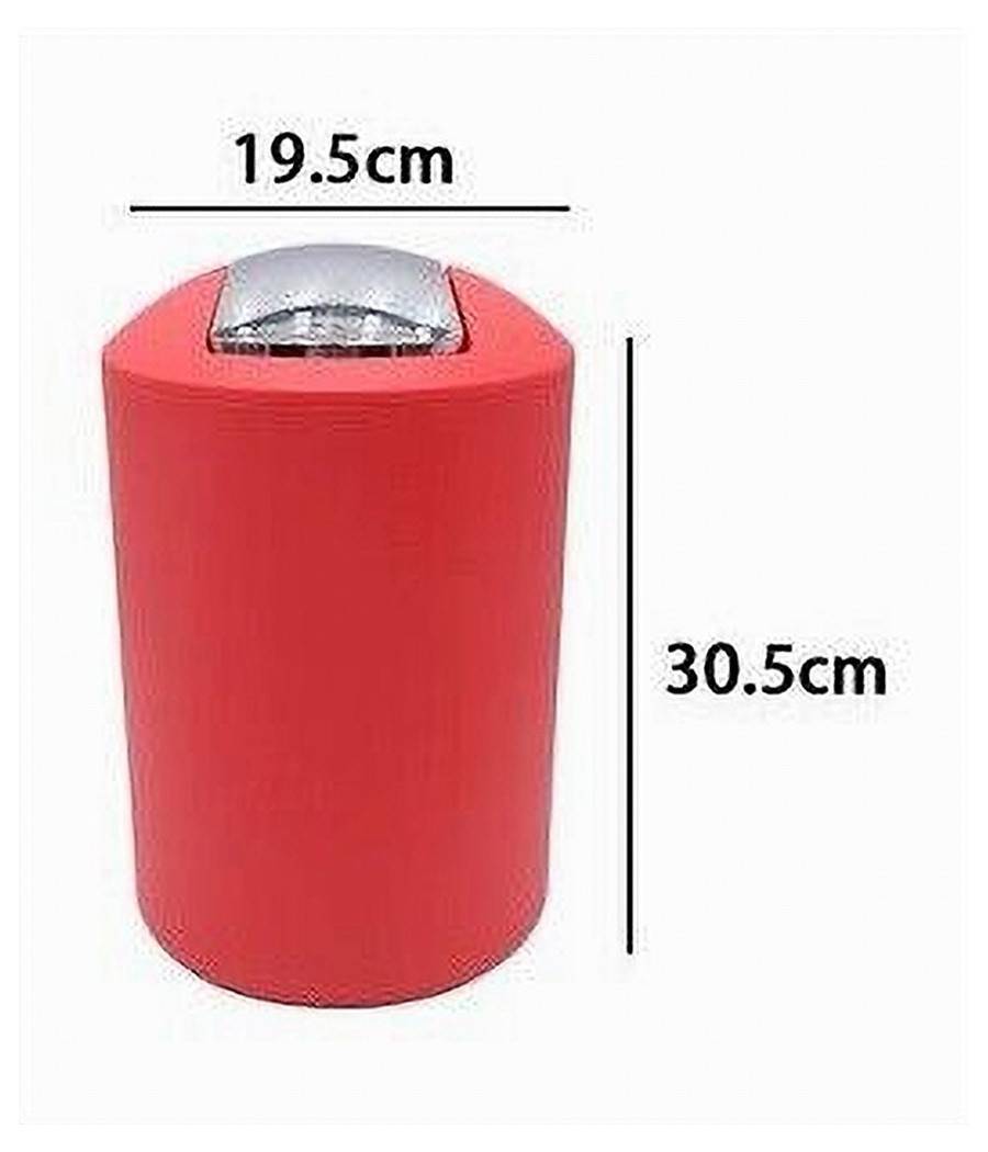 Pattumiera Cestino Secchio Rifiuti Gettacarte Accessorio Da Bagno Rosso 69946 --2