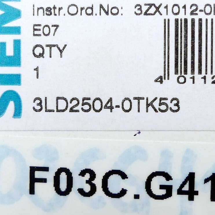 Siemens - 3LD2504-0TK53 - Not-Hauptschalter 3-polig 63 P-1