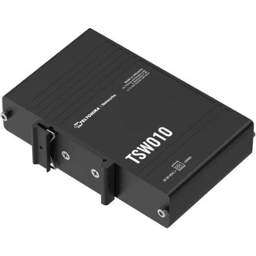 Teltonika - TSW010 - Switch 10/100 da 5 porte RJ45 con supporto barra DIN integrato-1