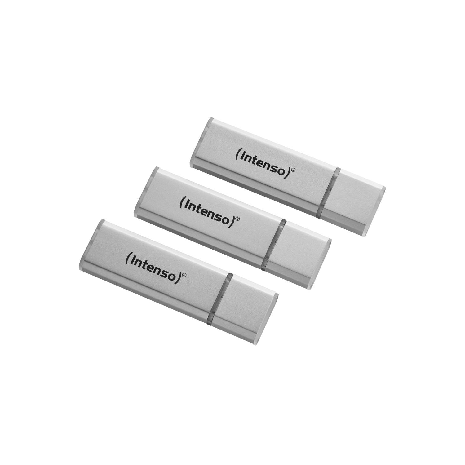 INTENSO PEN DISK ALU LINE 16GB USB 2.0 CONFEZIONE DA 3 PEZZI (SILVER)-0
