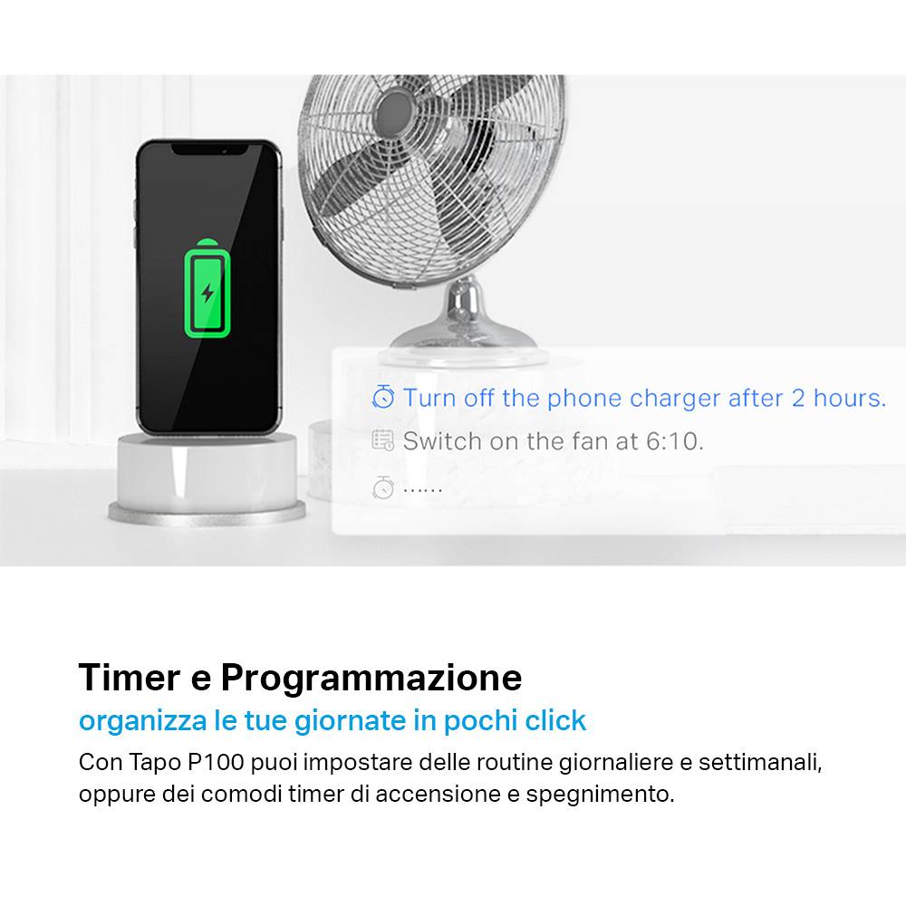 TP-Link Tapo P100 presa intelligente 2300 W Bianco (TAPO P100)-3