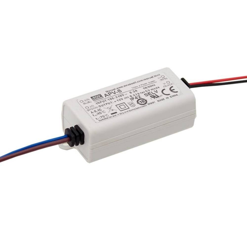 APV-8-12 - Mean Well - Alimentatore LED a Tensione Costante CC - IP42 - 8W 12V-0