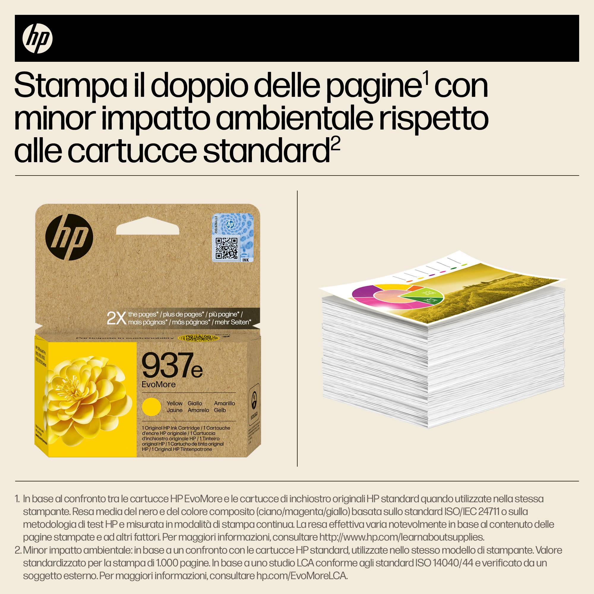 HP 937E EVOMORE YELLOW - EN/DE/PL/CZ INK-1
