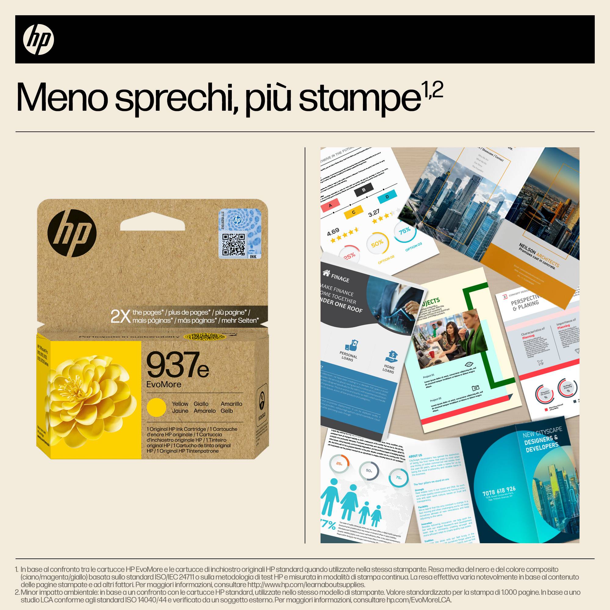 HP 937E EVOMORE YELLOW - EN/DE/PL/CZ INK-3