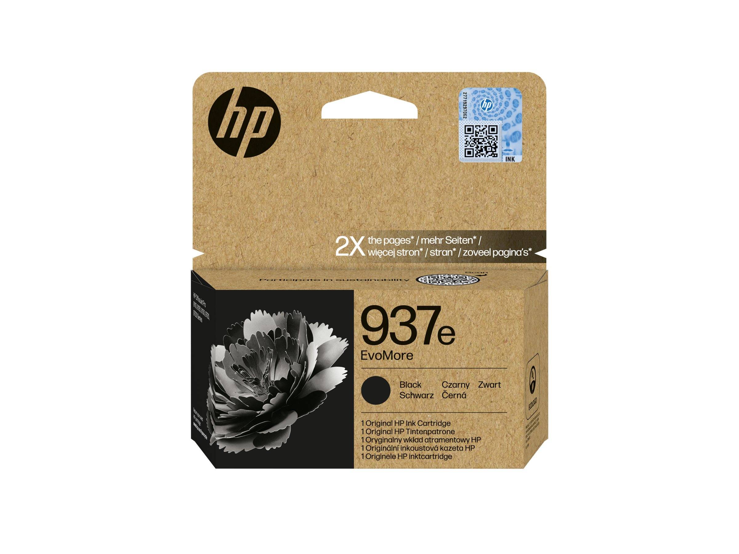 HP 937E EVOMORE BLACK ORIGINAL INK-2