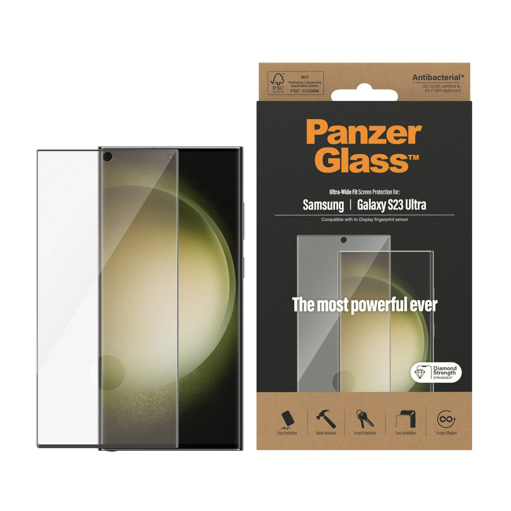 PanzerGlass Ultra Wide Fit Pellicola proteggischermo trasparente Samsung 1 pz-1