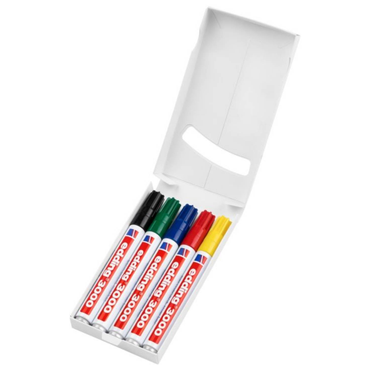 Edding 3000 - Schwarz - Blau - Grün - Rot - Gelb - Rundspitze - Gemischte Farben - 1,5 mm - 3 mm - Eisen - Kunststoff --0