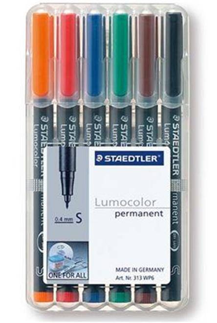 Staedtler 313 WP6 - Schwarz - Blau - Braun - Grün - Orange - Rot - Schwarz - Polypropylen (313 WP6)-1